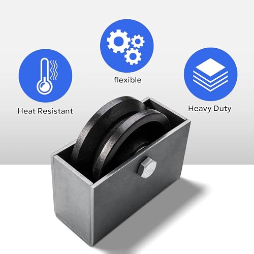 Sturdy V-Groove Cast Iron Gate Wheel for 1200 Lb Load