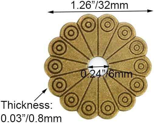 10-Piece Brass Backplate Washers