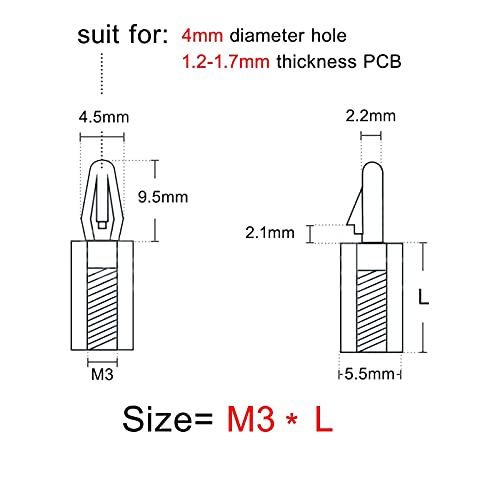 Strong and Durable 25 Piece Spacer Set for PCB Assembly