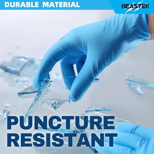 Proven Nitrile Exam Gloves Beastek Blue Nitrile Exam Gloves 40 Mil 100 Pcs