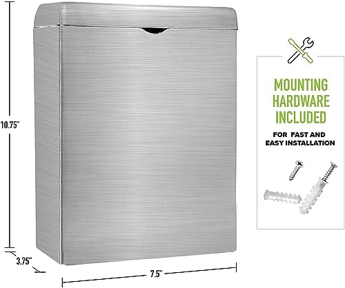 Wall-Mounted Sanitary Napkin and Tampon Holder