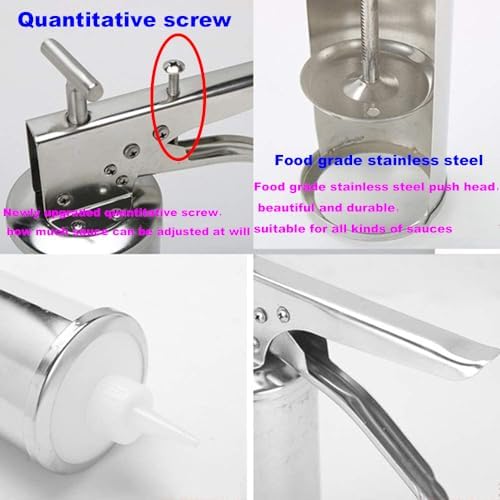 Stainless Steel Condiment DispenserGun for Kitchen Use