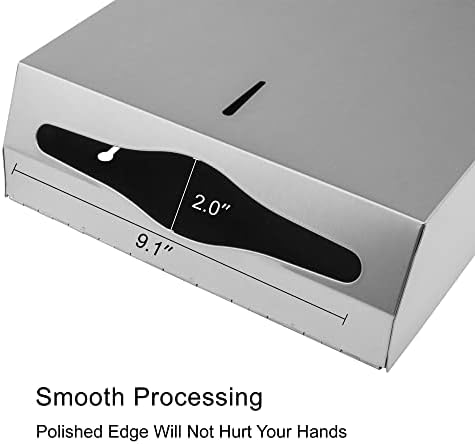 VANNSOO Tri-fold Stainless Steel Paper Towel Dispenser for Commercial Use
