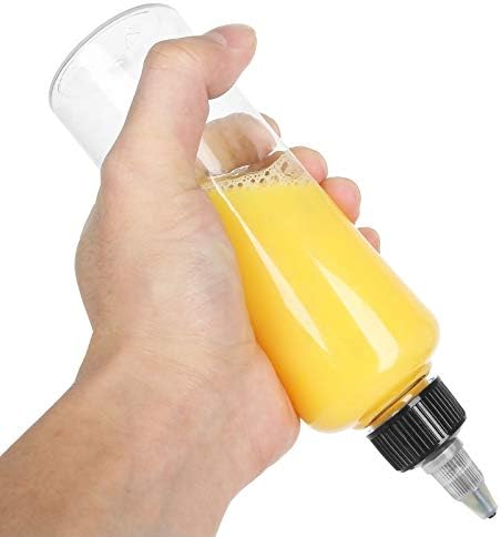 SENENQU 32PCS Round LDPE Squeeze Bottles Clear - 4oz