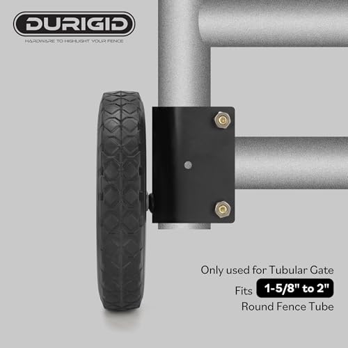 Heavy-Duty 8-Inch Plate Casters for Metal Tube Gates