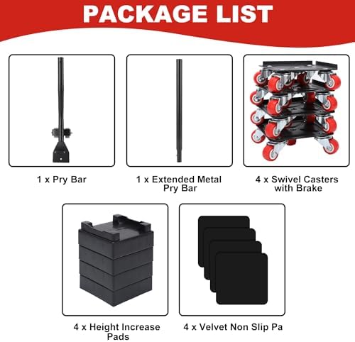 Secure Heavy-Duty Furniture Mover with Wheels