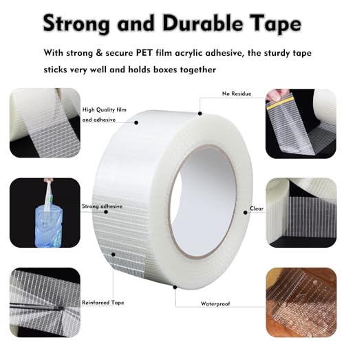 Heavy-Duty Equivalent Fiberglass Filament Strapping Tape