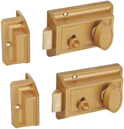 Secure Front Door Lock Set for Gold Finish