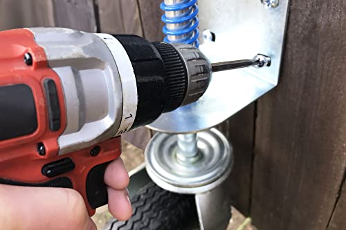 8-Inch Pneumatic Spring-Loaded Gate Caster 200-LB Load Capacity