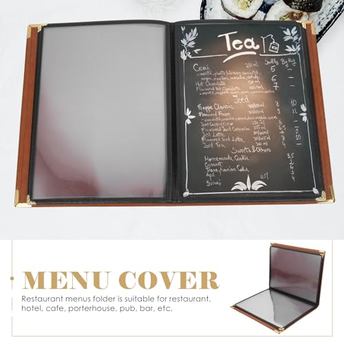 Premium Leather Menu Binder for Coffee Bars