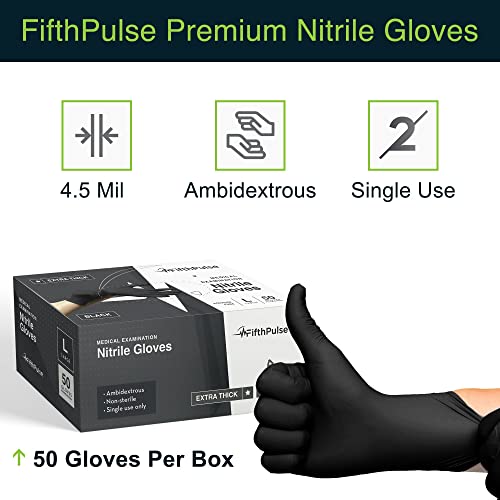 FifthPulse Disposable Nitrile Gloves