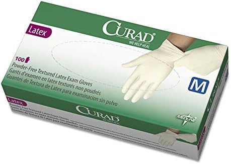 Medline Curad Latex Exam Gloves for Wet Environments