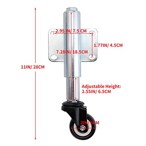 Skelang 2 Retractable Gate Caster Wheel - Easy to Use Garden Gate Access Solution