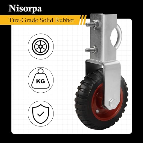 NisorpaFarm Gate Wheels 2-Pack