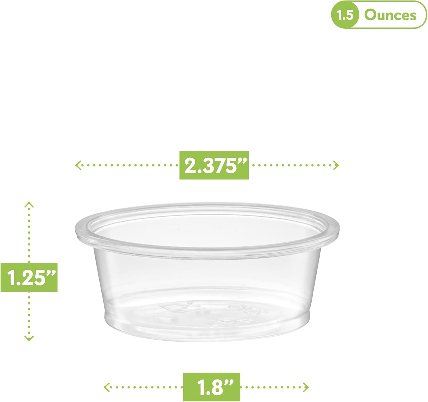 Elegant 15 oz 200 Cups Clear Dishposable