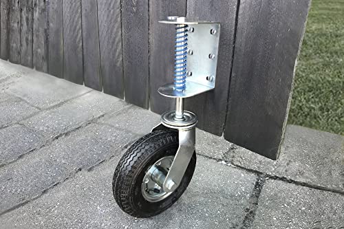 8-Inch Pneumatic Spring-Loaded Gate Caster 200-LB Load Capacity