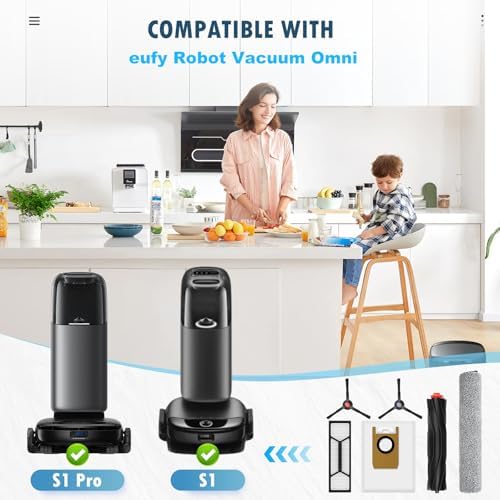 BTRSOLUS Compact Kit for eufy RoboVac Omni S1 ProS1 Robot Vacuum