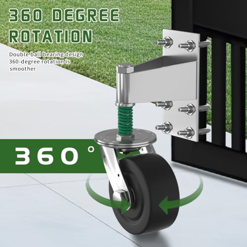 1400LB Durable Metal Gate Wheel Easy Install