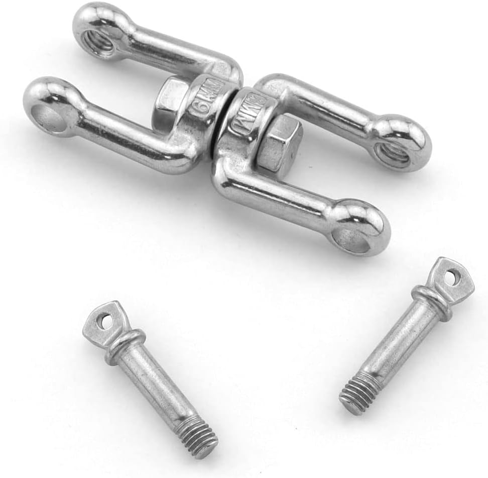 Double Swivel Rigging System Marine-Grade Stainless Steel