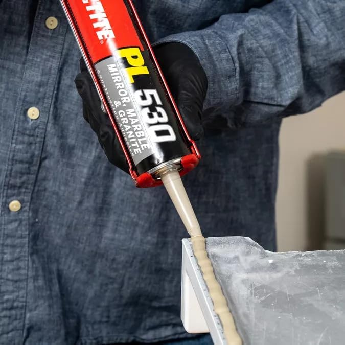 Loctite PL530 Mirror Marble and Granite Construction Adhesive - Quick and Reliable