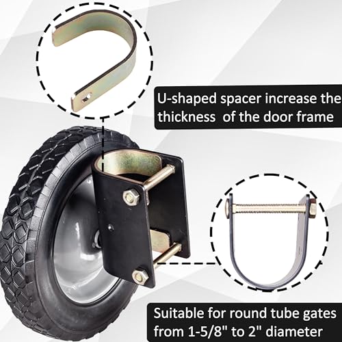 Real Fancy 8-Inch Heavy Duty Gate Wheel