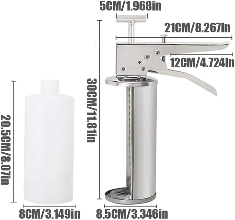 Stainless Steel Condiment DispenserGun for Kitchen Use