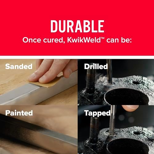 J-B Weld KwikWeld K8276 Quick-Setting Steel Reinforced Epoxy Dark Grey