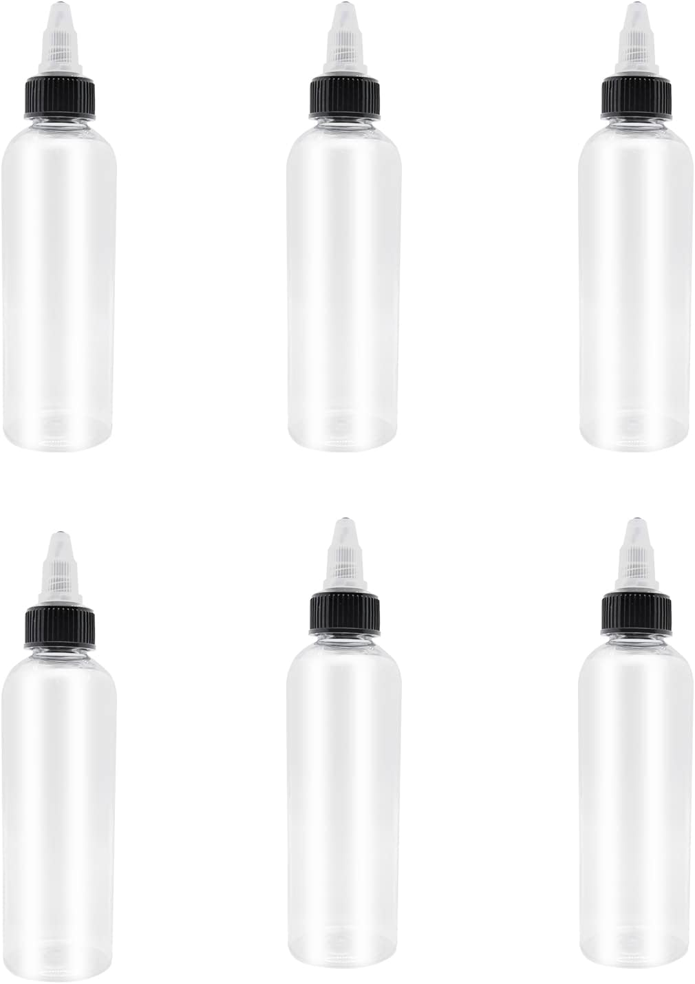 6-Piece 4oz Dispensing Bottles for Lab