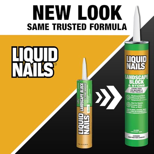 Liquid Nails 10oz Landscape Block Adhesive LN905 Low VOC 10oz