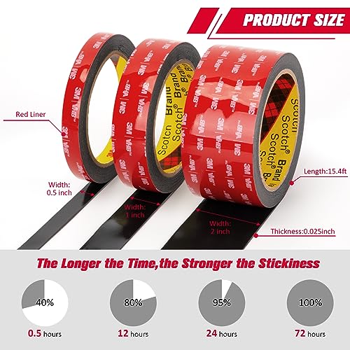 Heavy-Duty 3M Mounting Tape for Smooth Stick-On Applications