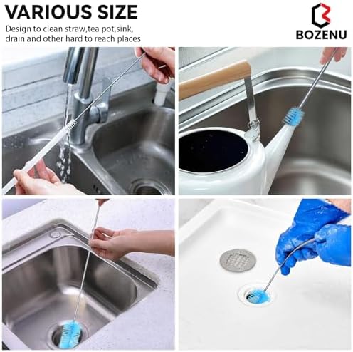Mylan Soft-Handled Drain Brush Set