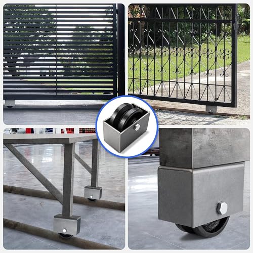 Sturdy V-Groove Cast Iron Gate Wheel for 1200 Lb Load