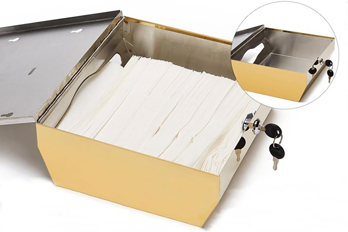Wall-MountedCommercial Paper Towel Dispenser Stainless Steel Compact Design Large Capacity