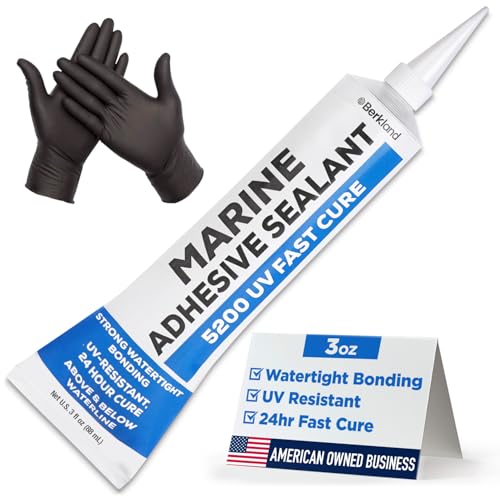 Sturdy Marine Adhesive 5200 Fast-Cure Sealant by Berkland UV-Resistant Water-Proof