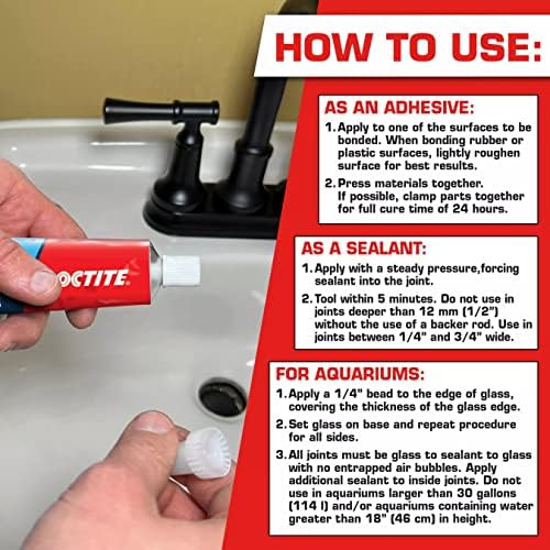 Seal It Smoothly - Loctite Clear Silicone Sealer for Any Surface