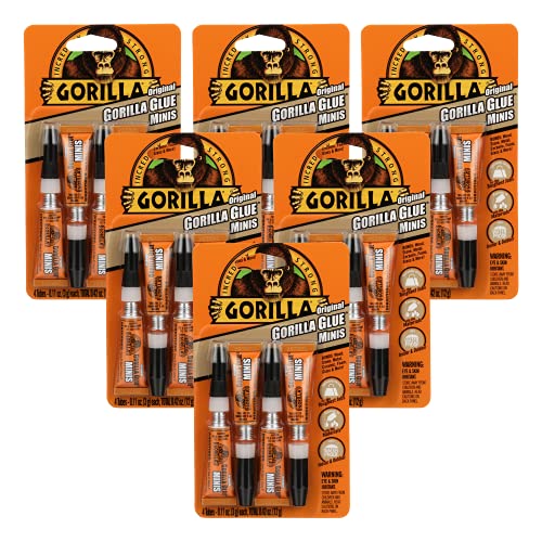Gorilla Minis Waterproof Adhesive 6-Pack Strong Durable