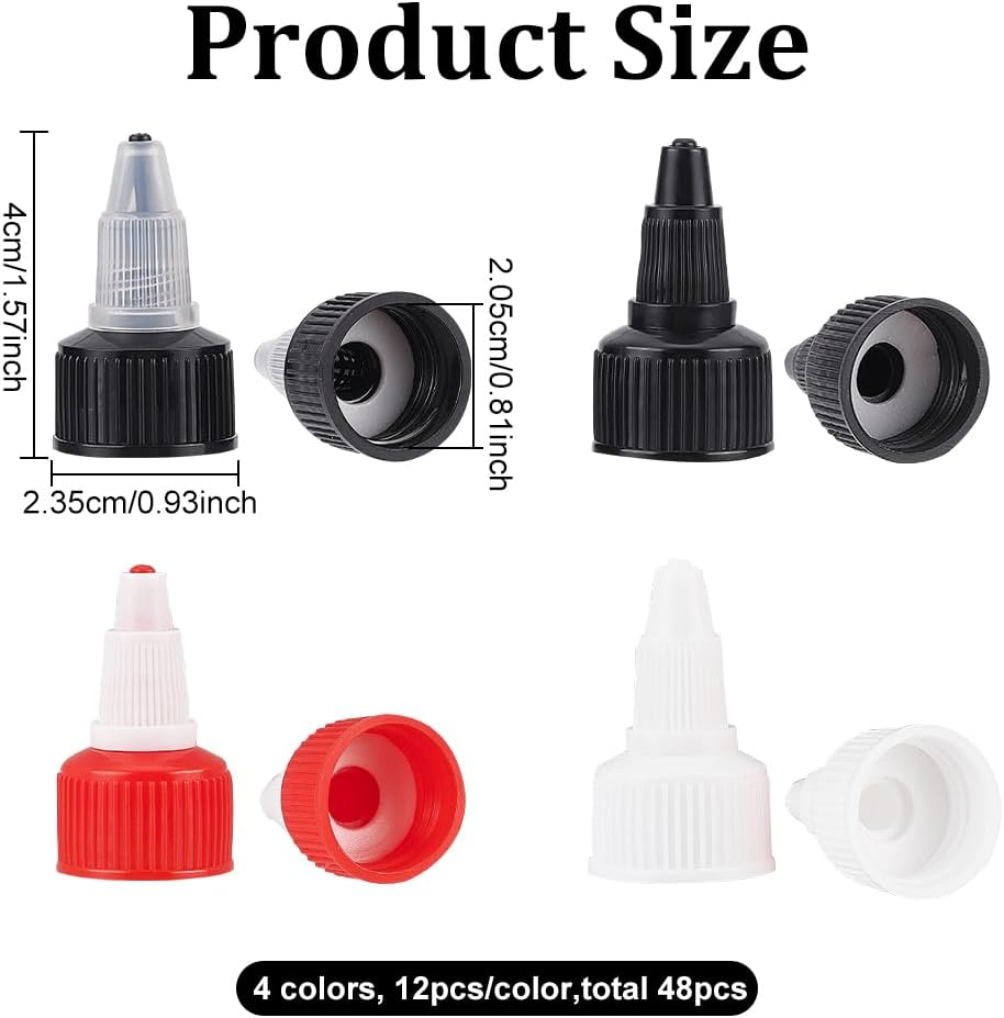Premium Plastic Twist Bottle Caps for Squeeze Containers