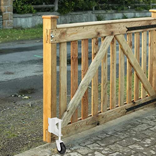 Durable Heavy-Duty Gate Caster 4-Inch 220 Lbs Capacity White