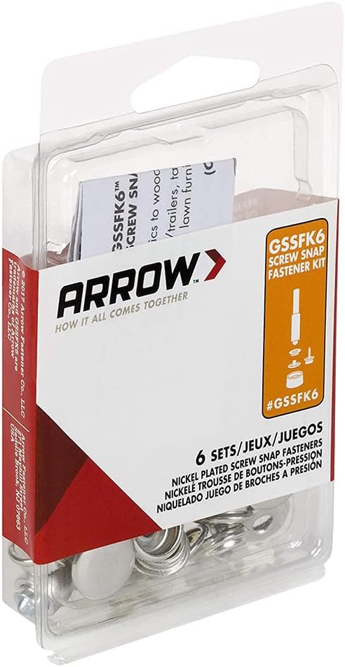 Durable Screw Snap Kit for Attaching fabrics and more