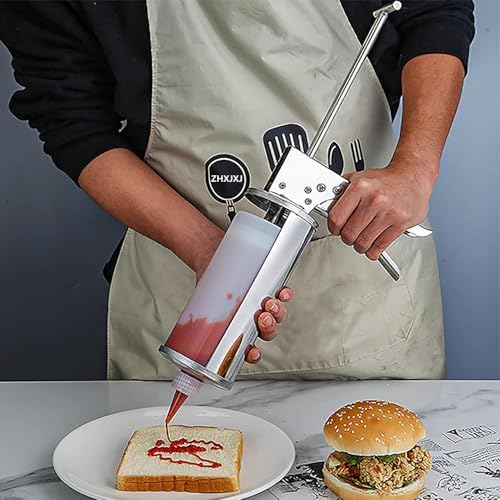 Stainless Steel Condiment DispenserGun for Kitchen Use