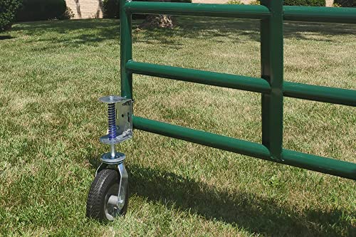 8-Inch Pneumatic Spring-Loaded Gate Caster 200-LB Load Capacity