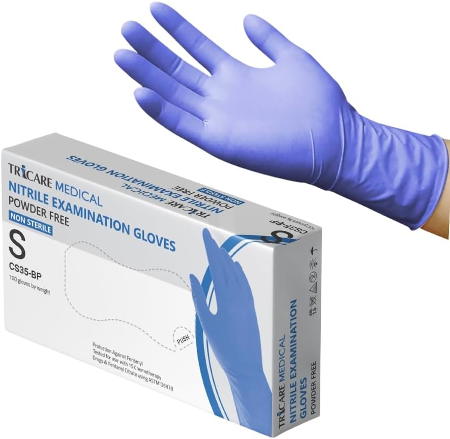 Medical Exam Gloves Chemotherapy Tested Latex-Free Strong Durable