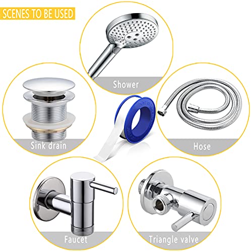 4-Roll Set of High-Quality Teflon Tape for Plumbing Sealing Tasks