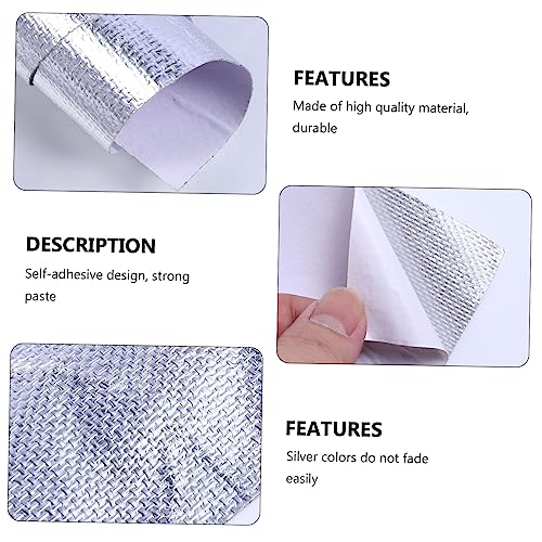 JECOMPRIS Aluminum Foil Heat Transfer Adhesive Tape Metallic Thermal Removable wallpaper