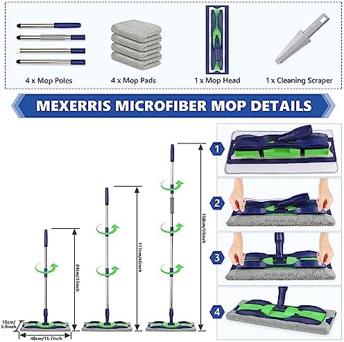 Durable Versatile Wood Floor Mop for Home Commercial Use