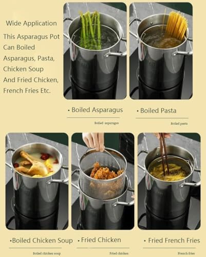DAOUXIAOSPStainless Steel Asparagus Pot 4L