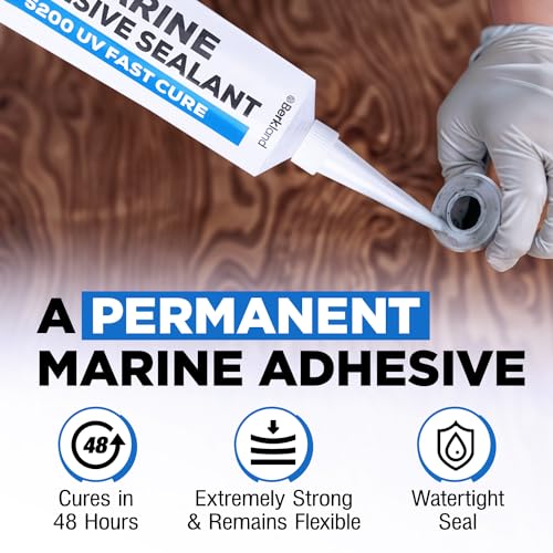 Sturdy Marine Adhesive 5200 Fast-Cure Sealant by Berkland UV-Resistant Water-Proof