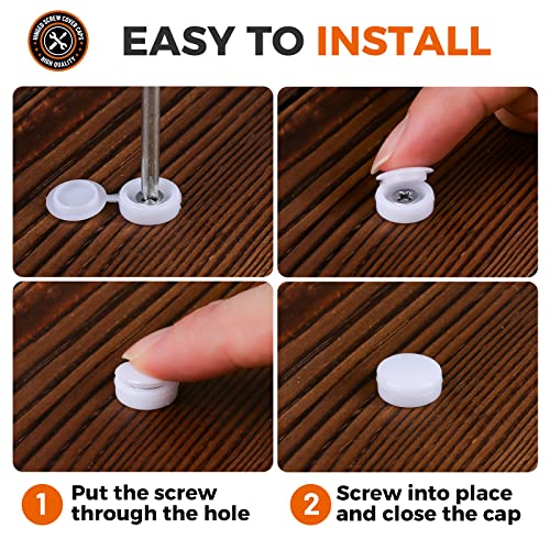 Durable Plastic Screw Cover Caps