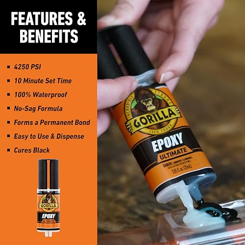 Gorilla Epoxy Ultimate 10-Minute Set for Powerful Bonds