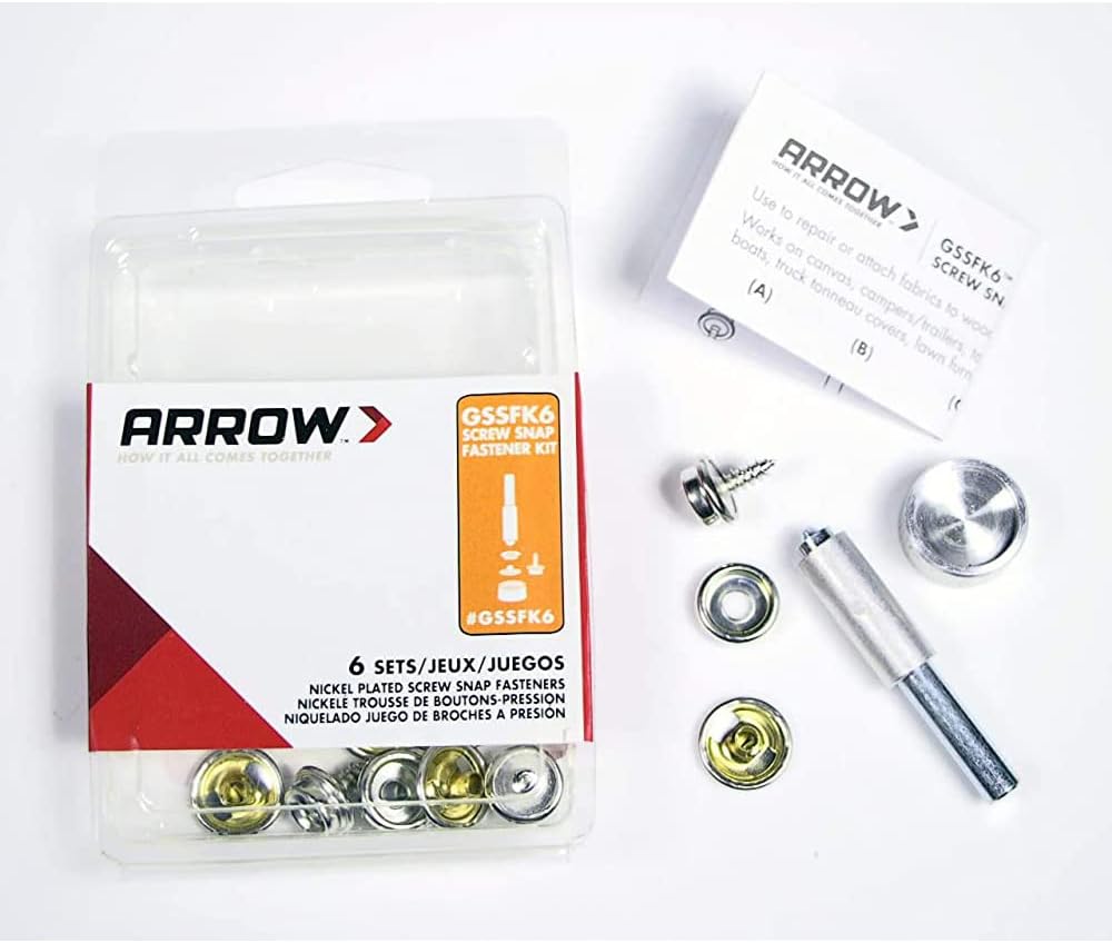 Durable Screw Snap Kit for Attaching fabrics and more